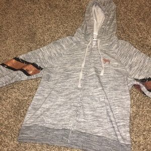victoria’s secret/pink sequin hoodie